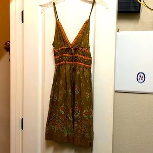 Free people silk mini dress